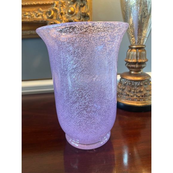 Vintage Beranek/Skrydlovice Glassworkds Bubble Style Large Vase Hand Blown - Picture 2 of 9